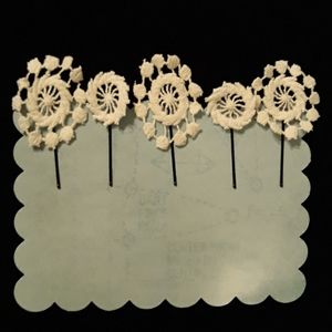 Handmade Embroidered Hair Pins
